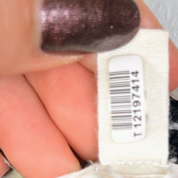 Eileen Fisher Organic Cotton Lightweight Woven Sweater Marled Black & White M - Picture 13 of 13